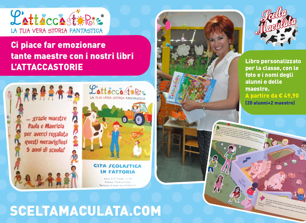 Gita Scolastica in Fattoria: libro personalizzato per le maestre