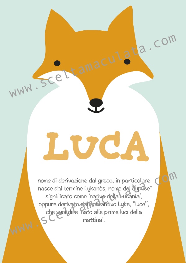 Poster con nome personalizzato - Scelta Maculata